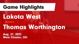 Lakota West  vs Thomas Worthington  Game Highlights - Aug. 27, 2022