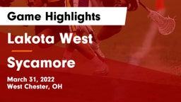 Lakota West  vs Sycamore  Game Highlights - March 31, 2022