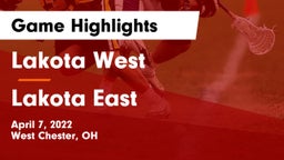 Lakota West  vs Lakota East  Game Highlights - April 7, 2022