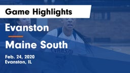 Evanston  vs Maine South  Game Highlights - Feb. 24, 2020