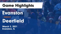 Evanston  vs Deerfield  Game Highlights - March 2, 2021