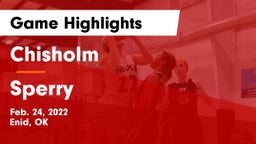 Chisholm  vs Sperry  Game Highlights - Feb. 24, 2022