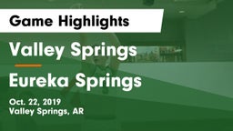 Valley Springs  vs Eureka Springs  Game Highlights - Oct. 22, 2019