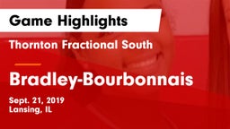 Thornton Fractional South  vs Bradley-Bourbonnais  Game Highlights - Sept. 21, 2019