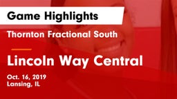 Thornton Fractional South  vs Lincoln Way Central  Game Highlights - Oct. 16, 2019