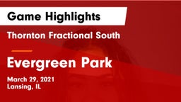 Thornton Fractional South  vs Evergreen Park  Game Highlights - March 29, 2021