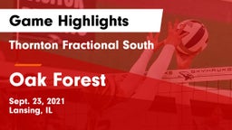 Thornton Fractional South  vs Oak Forest  Game Highlights - Sept. 23, 2021