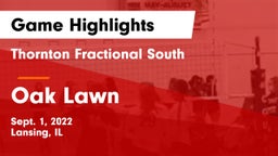 Thornton Fractional South  vs Oak Lawn  Game Highlights - Sept. 1, 2022