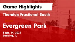 Thornton Fractional South  vs Evergreen Park  Game Highlights - Sept. 14, 2023