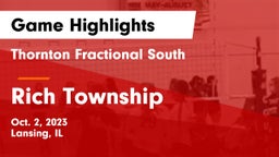 Thornton Fractional South  vs Rich Township  Game Highlights - Oct. 2, 2023