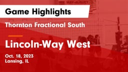 Thornton Fractional South  vs Lincoln-Way West  Game Highlights - Oct. 18, 2023