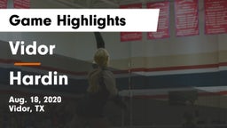 Vidor  vs Hardin  Game Highlights - Aug. 18, 2020