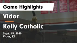Vidor  vs Kelly Catholic  Game Highlights - Sept. 15, 2020