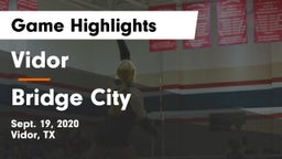 Vidor  vs Bridge City  Game Highlights - Sept. 19, 2020