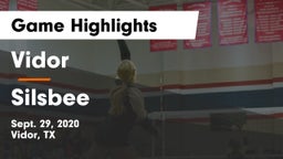 Vidor  vs Silsbee Game Highlights - Sept. 29, 2020