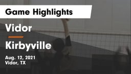 Vidor  vs Kirbyville  Game Highlights - Aug. 12, 2021