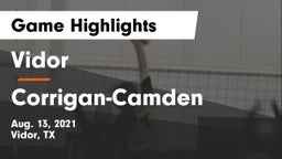 Vidor  vs Corrigan-Camden  Game Highlights - Aug. 13, 2021