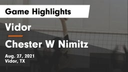 Vidor  vs Chester W Nimitz  Game Highlights - Aug. 27, 2021