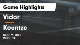 Vidor  vs Kountze  Game Highlights - Sept. 9, 2021