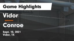 Vidor  vs Conroe  Game Highlights - Sept. 10, 2021