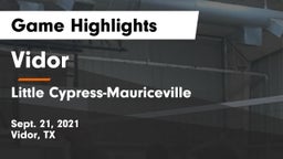 Vidor  vs Little Cypress-Mauriceville  Game Highlights - Sept. 21, 2021