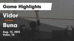 Vidor  vs Buna Game Highlights - Aug. 13, 2022