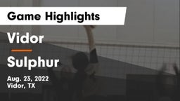 Vidor  vs Sulphur  Game Highlights - Aug. 23, 2022