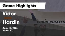 Vidor  vs Hardin Game Highlights - Aug. 18, 2023