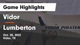 Vidor  vs Lumberton  Game Highlights - Oct. 20, 2023