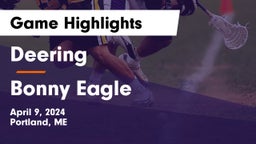 Deering  vs Bonny Eagle  Game Highlights - April 9, 2024