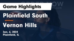 Plainfield South  vs Vernon Hills  Game Highlights - Jan. 6, 2024