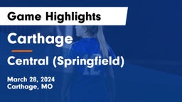 Carthage  vs Central  (Springfield) Game Highlights - March 28, 2024