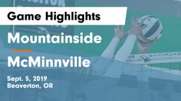 Mountainside  vs McMinnville  Game Highlights - Sept. 5, 2019