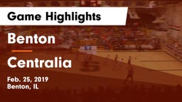 Benton  vs Centralia  Game Highlights - Feb. 25, 2019