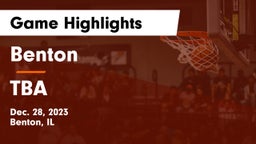 Benton  vs TBA Game Highlights - Dec. 28, 2023