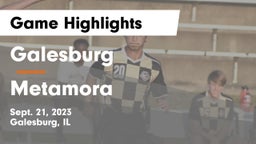 Galesburg  vs Metamora  Game Highlights - Sept. 21, 2023