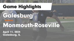Galesburg  vs Monmouth-Roseville  Game Highlights - April 11, 2024