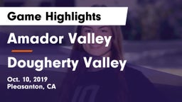 Amador Valley  vs Dougherty Valley  Game Highlights - Oct. 10, 2019