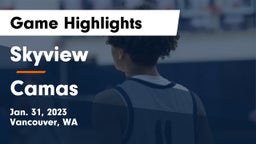 Skyview  vs Camas  Game Highlights - Jan. 31, 2023