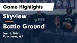 Skyview  vs Battle Ground  Game Highlights - Jan. 2, 2024