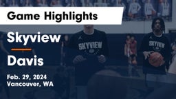 Skyview  vs Davis  Game Highlights - Feb. 29, 2024