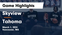Skyview  vs Tahoma  Game Highlights - March 1, 2024
