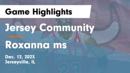Jersey Community  vs Roxanna ms Game Highlights - Dec. 12, 2023