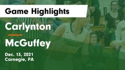 Carlynton  vs McGuffey  Game Highlights - Dec. 13, 2021