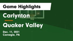 Carlynton  vs Quaker Valley  Game Highlights - Dec. 11, 2021