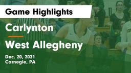 Carlynton  vs West Allegheny  Game Highlights - Dec. 20, 2021