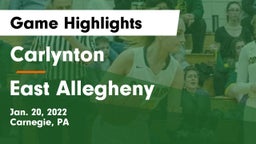 Carlynton  vs East Allegheny  Game Highlights - Jan. 20, 2022