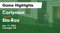 Carlynton  vs Sto-Rox  Game Highlights - Jan. 11, 2024