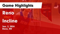 Reno  vs Incline  Game Highlights - Jan. 2, 2024