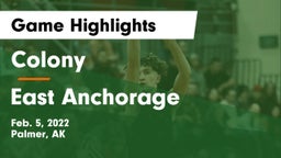 Colony  vs East Anchorage  Game Highlights - Feb. 5, 2022